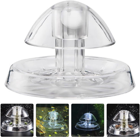 POPETPOP Transparent Snail Catcher Aquarium Snail Traps 2pcs Plastic Fish Tank Snail Catcher Box Transparent Snail Catching Device Leech Planarian...