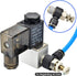 TAILONZ PNEUMATIC 3 Pack SL-3/8-N2 Push to Connect Air Line Fitting Air Flow Control Valve 3/8 Inch od 1/4 Inch Npt Elbow 90 Degree Air Speed Cont...