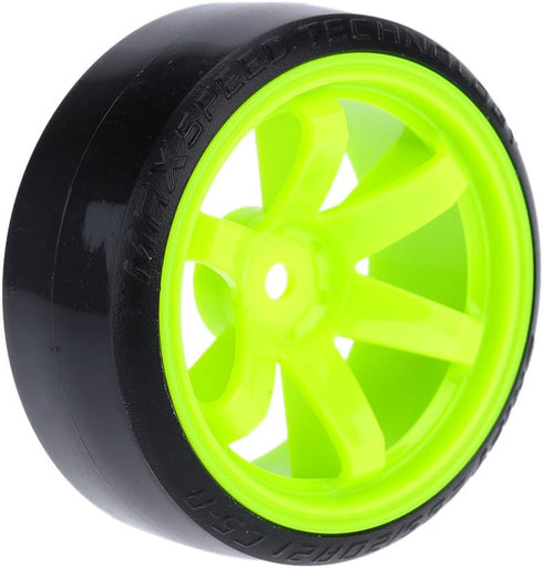 GoolRC 4PCS/Set 1/10 Drift Car Tires Hard Tyre Replacement for Traxxas HSP Tamiya HPI Kyosho On-Road Drifting Car (Green)...