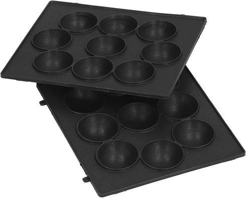 9 Hole Baking Pan, Non Stick Meatball Baking Tray Stainless Steel Octopus Meatball Grill Pan Cooking Plate...