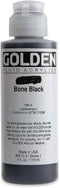 4 Oz Fluid Acrylic Color Paint Color: Bone Black...