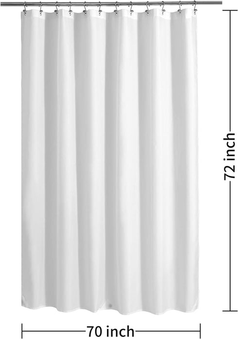 ALYVIA SPRING Waterproof Fabric Shower Curtain Liner with 3 Magnets - Soft & Light-Weight, Hotel Quality & Machine Washable - Standard Size 70x72,...