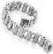 COOLSTEELANDBEYOND Masculine Mens Bike Motorcycle Link Bike Chain Bracelet of Stainless Steel with Skull Clasp...