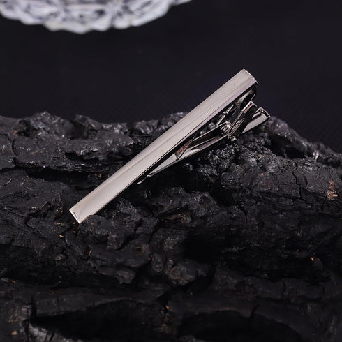 Men's tie clip Black electroplated copper classic simple fashion shirt and tie accessories tie pin...