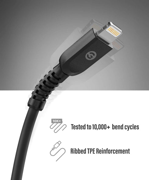 GALVANOX USB C to Lightning Cable (2 Pack) Apple MFi Certified iPhone Fast Chargers (3ft + 6ft) Charging Cords Compatible with iPhone 11/12/13/14 ...