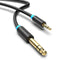 VENTION 3.5mm to 6.35mm Cable, 6.35mm 1/4" to 3.5mm 1/8" Adapter Male to Male TRS Stereo Audio Aux Jack Cable Gold Plated Compatible with Laptop, ...
