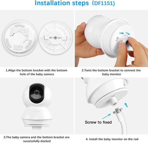 Aobelieve Flexible Clamp Mount for TP-Link Tapo C200 and C210 Camera...