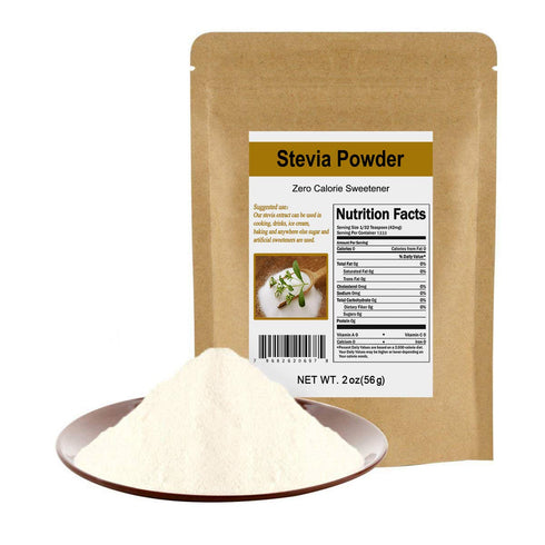 CCnature Stevia Powder Extract Natural Sweetener Zero Calorie Sugar Substitute 2 oz...