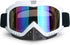 Motocross Goggles - Anti UV, Windproof, Dustproof, Anti Fog, Anti-Scratch Glasses for ATV, Off Road, MX, Ski - White Frame + Color Lens...