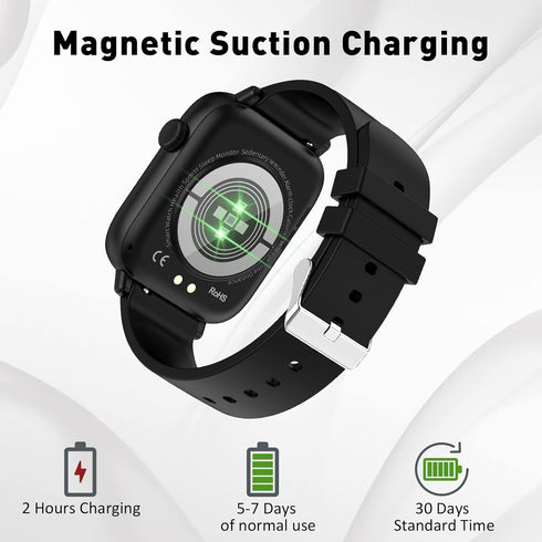 1.90'' with Smart Watch(Answer/Make Calls),Smart Fitness Tracker Watches for Android/iOS Phones,Bluetooth Call and Text Message/Sleep Monitor/Hear...