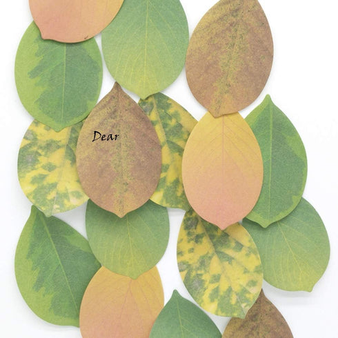 Cute Tree Leaf Sticky Notes/Paper Memo Self-Adhesive Notes, 3.93" x 2.45" 10 Pads/Pack, 25 Sheets/Pad (5 Colors)...
