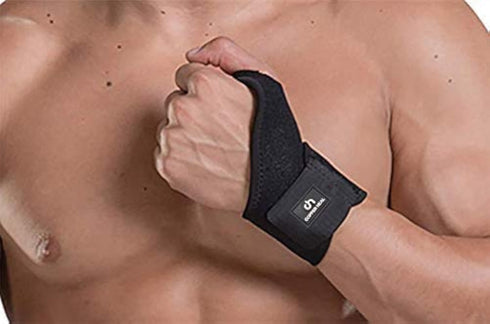 COPPER HEAL Short WRIST Brace compression Sleeve wraps Adjustable Bandage Right & Left Hands Strap Short Sleeves Wrap Recovery carpal tunnel wrist...