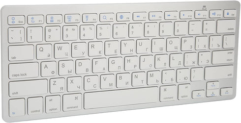 Multi-Device Slim Portable Bluetooth 3.0 Keyboard, 11 Kind of Language 78 Keys Ultra Slim Keyboard for/Windows/Android(Russian)...