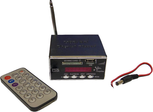 Audiopipe NDVA1000 Nippon Digital Mp3 Player With Fm Radio Usb/sd Remote Control...