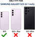 for Samsung Galaxy S23 Case with Belt Clip Holster, 2X Screen Protector, Military Grade Protection Heavy Duty Full Body Shockproof Dust-Proof Rugg...