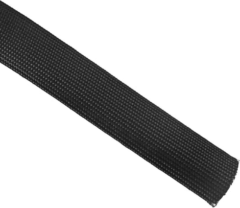 Heat Sleeve Fiberglass Adjustable Heat Shield High Temp Black Colour 5FT-25MM(1") for Car Wire Loom Brake Line Cable Protection...