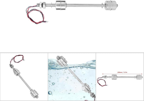 Stainless Steel Switch Water Level Sensor Double Ball Water Level Controller Sensor Switch for Pool(100mm / 3.94in)...