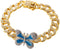 Butterfly Anklet Shiny Rhinestone Ankle Bracelet for Women Girls Cuban Link Waterproof Gold Anklets Summer Beach Rave Jewelry Gifts...