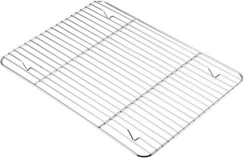 P&P CHEF Cooling Baking Rack Pack of 2, Stainless Steel Cooling Racks for Cooking Baking Roasting Grilling Drying, Dense Wires & Smooth Edge, Easy...