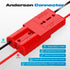 Anderson Connector, 50AMP 6–12Gauge 12V-36V Battery Quick Connect/Disconnect Connector Wire Harness Plug Kit Winch Wiring Kit for ATV Car Winch Mo...