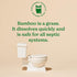 Caboo Tree Free Toilet Paper, Septic Safe Bath Tissue, Quick Dissolving 2 Ply Sheets - 300 Sheets Per Roll, 9 Double Rolls...