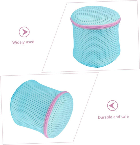 HOMSFOU 2pcs laundry bag mesh wash bag bra washing bag zipper mesh bags Travel Storage Organizer Clothing Washing Bags Wash Machine Bag polyester ...
