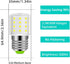 Led Refrigerator KEI D34L Light Bulb AC 100-265V 3.5W 40W Halogen Equivalent E26 Medium Base Daylight White 6100K 500Lm Pack of 1...