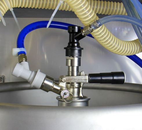 Kegco KMKCAL Keg Coupler Adapter, Liquid, Stainless Steel...