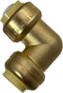 2 Pcs XFITTING Push Fit 1/2 Inch x 1/2 Inch Push Fit Elbow, 27-3-3=2XX...