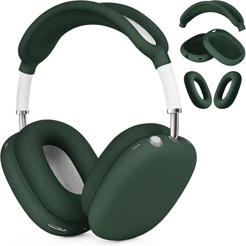 Case for Airpods Max Headphones, Silicone Cover for Apple Airpod Max,Accessories Cases (Midnight Green)...