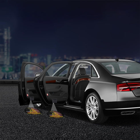 2Pcs Universal Car Door Lights Logo Projector, Auto Door Projection Wireless LED Welcome Courtesy Light, Welcome Ghost Shadow Lamp Vehicle Accesso...