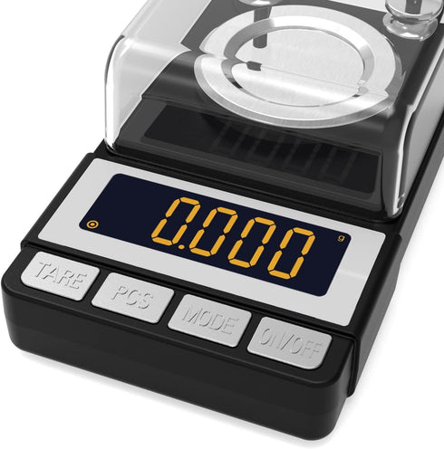 WEIGHTMAN Milligram Scale 50g / 0.001g, Reloading Scale with 2X 20g Calibration Weight, High Precision Jewelry Scale with Large LCD Display, MG Sc...