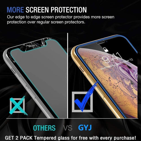 for iPhone 12/for iPhone 12 Pro Case 6.1" with 2 Screen Protector,Full Body Rugged Heavy Duty Military Grade Cover,Shockproof/Drop Proof Protectio...