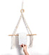 Eiyye Handmade Paper Towel Holder Boho Paper Towel Holder Cotton Rope Macrame Toilet Paper Holder Towel Rack for Bathroom Kitchen...