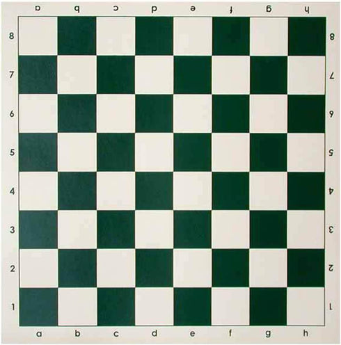20" Tournament Roll Up Chess Board, Tournament Chess Mat, Vinyl with Green Squares, Chess Rollable Chessboard, Non Slip Travel Chess Board Mat for...