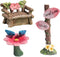 3Pcs Miniature Fairy Garden Furniture Resin Craft Mini Chair Figurine Micro Landscape DIY Ornament Fairy Garden Decor Miniature Garden Accessories...
