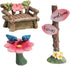 3Pcs Miniature Fairy Garden Furniture Resin Craft Mini Chair Figurine Micro Landscape DIY Ornament Fairy Garden Decor Miniature Garden Accessories...