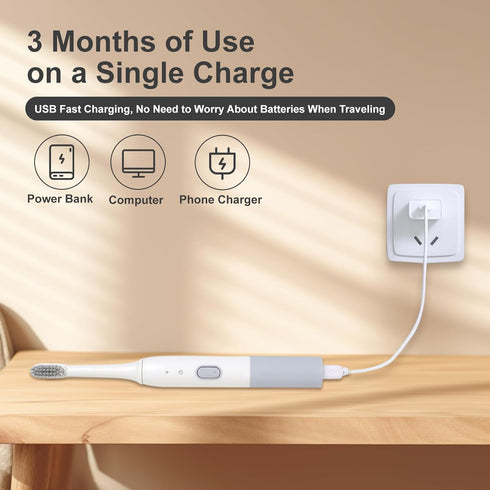 Sonic Electric Toothbrush for Adults - Rechargeable Electric toothbrush, with 8 Brush Heads,6 Modes,Built-in 2 Minute Timer,Charge 4 Hours Last 90...