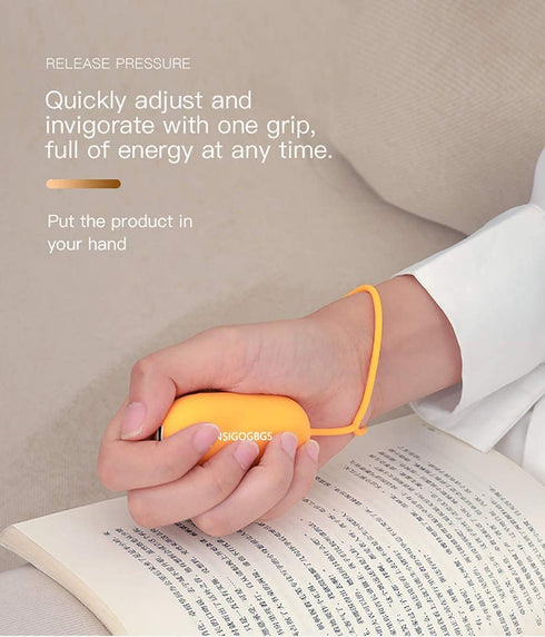 Brain Massage Adjust Heart Rate,Headache Focus Attention,Small and Easy to Carry,Improve Deep Sleep (Yellow)...