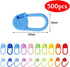 500 Pieces Colorful Knitting Markers Crochet Clips, Knitting Crochet Stitch Markers, Stitch Counter Needle Clips for Knitting DIY Craft Plastic Sa...