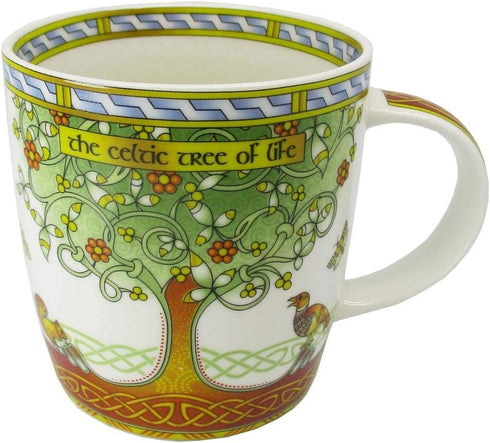 New Bone China Mug With Celtic Tree Of Life Design, 325Ml...