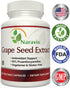 Grape Seed Extract 400mg - 120 Vegetarian Capsules with 95% Proanthocyanidins - Natural Non-GMO Antioxidant Supplement - Grapeseed Extract Capsule...