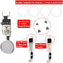 Home Button Key Fingerprint Repair Return Fixed Kits Set Replacement for iPhone 7/7 Plus and iPhone 8/8 Plus (Silver)...