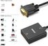 BENFEI HDMI to VGA, 2 PACK HDMI to VGA Adapter (Female to Male) with 3.5mm Audio Jack Compatible for TV Stick, Computer, Desktop, Laptop, PC, Moni...