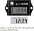 Jayron JR-HM026A Digital Hour Meter Tachometer,Maintenance Reminder,Maximum RPM Recall,or Pneumatic Equipment and ZTR Lawn Mower Tractor Generator...