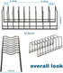 Pot&Pan Lid Rack Holder Organizer, Rest Cutting Board, Baking Sheet, Stainless Steel, Satin Nickel...