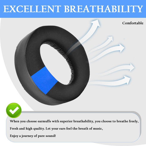 Adhiper Replacement Ear Pads for Sony Playstation 5 Pulse PS5 3D Headset,PS5 Cooling Gel Ear Cushions,Securely Memory Foam Headset Earpads(Black...