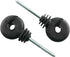 12pcs Electric Fence Insulator Screw-in Insulator Black Self-Tapping Fence Ring Post Wood Post Insulator...