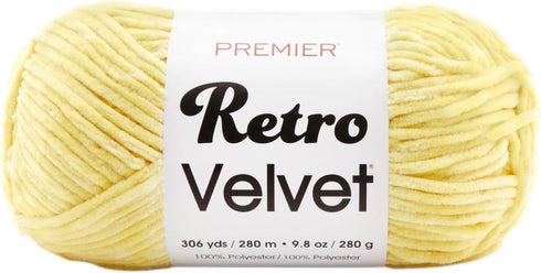Premier Yarns Yellow Yarn Retro Velvet......
