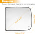 X AUTOHAUX Driver Left Side Mirror Glass Car Rearview Mirror Glass Power Heated Exterior Mirror Replacement for Ram 1500 2500 3500 2010-2015 68067...